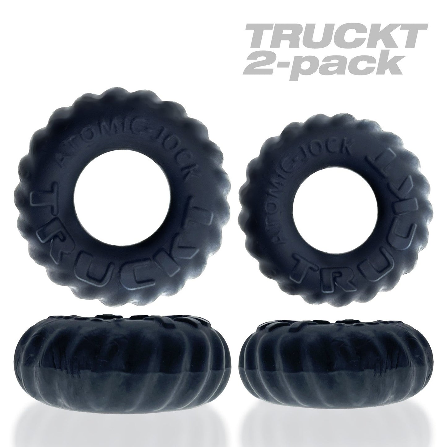 TRUCKT, 2-piece cockring - PLUS+SILICONE special edition - NIGHT – Rechargeable, Discreet, Intimate Wellness Accessory – Quiet, Rechargeable, Waterproof, Couples & Solo Use, Discreet Intimate Wellness Accessory