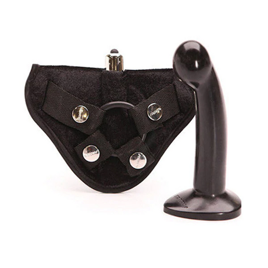 Tantus Silicone Sport Harness Kit Black – Rechargeable, Discreet, Intimate Wellness Accessory – Quiet, Rechargeable, Waterproof, Couples & Solo Use, Discreet Intimate Wellness Accessory