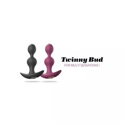 TWINNY BUD - PLUM STAR – Rechargeable, Discreet, Intimate Wellness Accessory – Quiet, Rechargeable, Waterproof, Couples & Solo Use, Discreet Intimate Wellness Accessory