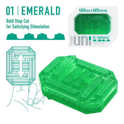 UNI EMERALD – Rechargeable, Discreet, Intimate Wellness Accessory – Quiet, Rechargeable, Waterproof, Couples & Solo Use, Discreet Intimate Wellness Accessory
