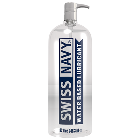 Swiss Navy Water 32 oz – Rechargeable, Discreet, Intimate Wellness Accessory – Quiet, Rechargeable, Waterproof, Couples & Solo Use, Discreet Intimate Wellness Accessory