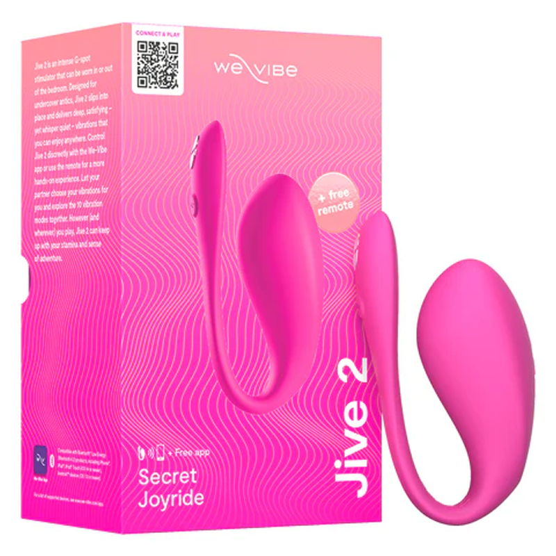Jive 2 Electric Pink – Rechargeable, Discreet, Intimate Wellness Accessory – Quiet, Rechargeable, Waterproof, Couples & Solo Use, Discreet Intimate Wellness Accessory