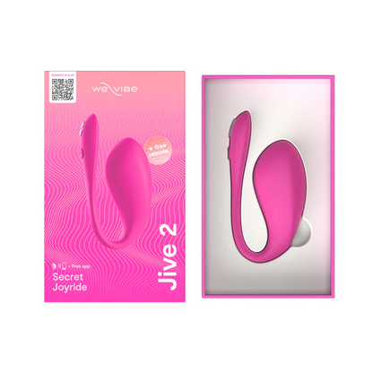 Jive 2 Electric Pink – Rechargeable, Discreet, Intimate Wellness Accessory – Quiet, Rechargeable, Waterproof, Couples & Solo Use, Discreet Intimate Wellness Accessory