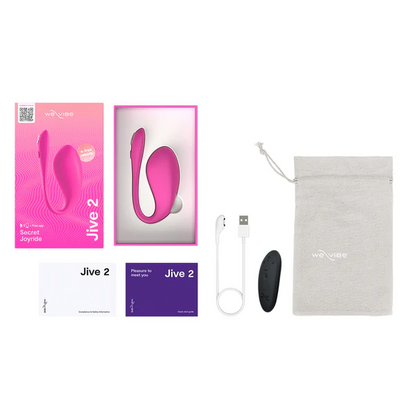 Jive 2 Electric Pink – Rechargeable, Discreet, Intimate Wellness Accessory – Quiet, Rechargeable, Waterproof, Couples & Solo Use, Discreet Intimate Wellness Accessory