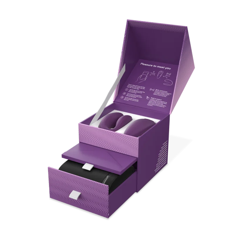 Chorus - Purple – Rechargeable, Discreet, Intimate Wellness Accessory – Quiet, Rechargeable, Waterproof, Couples & Solo Use, Discreet Intimate Wellness Accessory