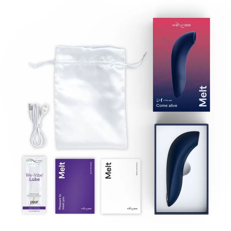 Melt - Midnight Blue – Rechargeable, Discreet, Intimate Wellness Accessory – Quiet, Rechargeable, Waterproof, Couples & Solo Use, Discreet Intimate Wellness Accessory