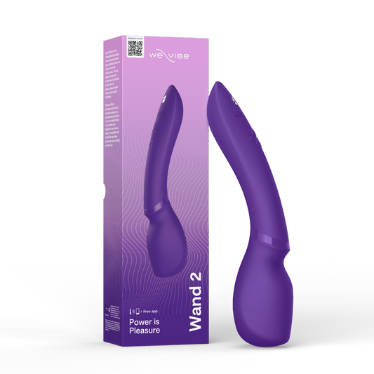 Wand 2 Purple – Rechargeable, Discreet, Intimate Wellness Accessory – Quiet, Rechargeable, Waterproof, Couples & Solo Use, Discreet Intimate Wellness Accessory
