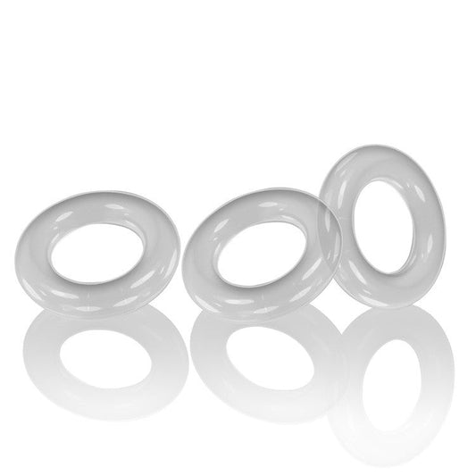 WILLY RINGS, 3-pack cockrings - CLEAR – Rechargeable, Discreet, Intimate Wellness Accessory – Quiet, Rechargeable, Waterproof, Couples & Solo Use, Discreet Intimate Wellness Accessory