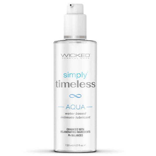 Simply Timeless Aqua 4 oz – Rechargeable, Discreet, Intimate Wellness Accessory – Quiet, Rechargeable, Waterproof, Couples & Solo Use, Discreet Intimate Wellness Accessory