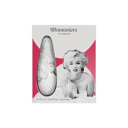 Classic 2 - Marilyn Monroe Special Edition - White Marble – Rechargeable, Discreet, Intimate Wellness Accessory – Quiet, Rechargeable, Waterproof, Couples & Solo Use, Discreet Intimate Wellness Accessory