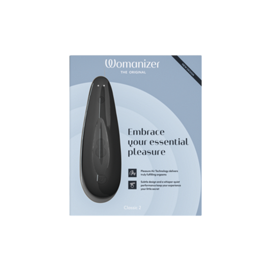Classic 2 - Black – Rechargeable, Discreet, Intimate Wellness Accessory – Quiet, Rechargeable, Waterproof, Couples & Solo Use, Discreet Intimate Wellness Accessory
