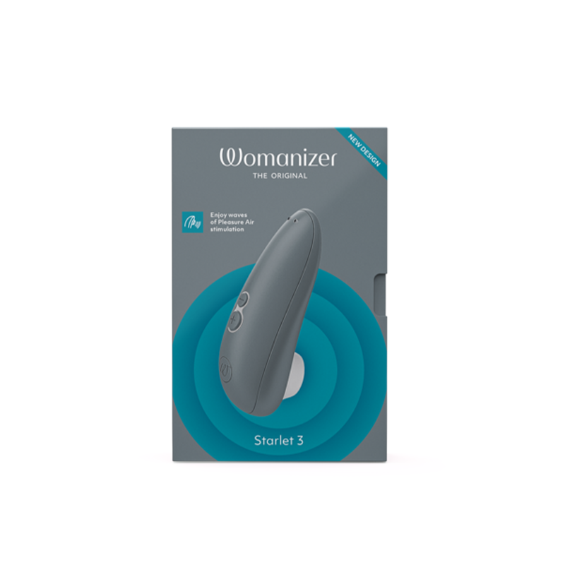 Starlet 3 - Gray – Rechargeable, Discreet, Intimate Wellness Accessory – Quiet, Rechargeable, Waterproof, Couples & Solo Use, Discreet Intimate Wellness Accessory