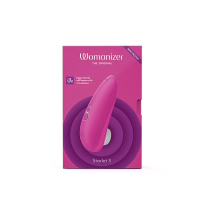Starlet 3 - Pink – Rechargeable, Discreet, Intimate Wellness Accessory – Quiet, Rechargeable, Waterproof, Couples & Solo Use, Discreet Intimate Wellness Accessory