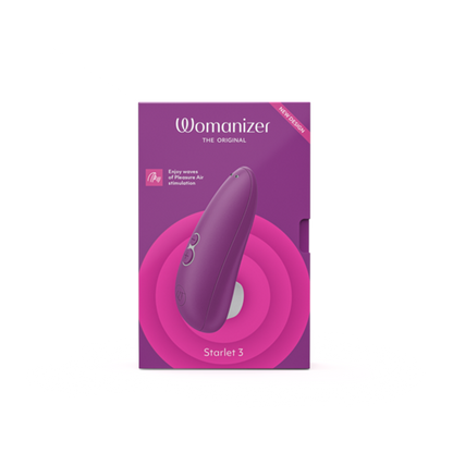 Starlet 3 - Violet – Rechargeable, Discreet, Intimate Wellness Accessory – Quiet, Rechargeable, Waterproof, Couples & Solo Use, Discreet Intimate Wellness Accessory