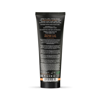 Orange Blossom + Patchouli Massage Cream 4oz – Rechargeable, Discreet, Intimate Wellness Accessory – Quiet, Rechargeable, Waterproof, Couples & Solo Use, Discreet Intimate Wellness Accessory