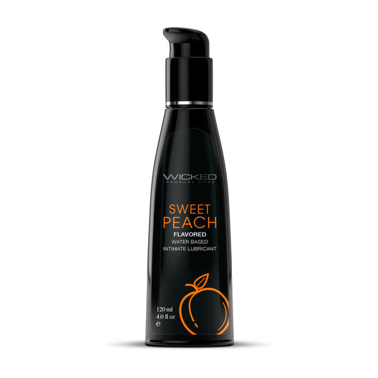 Aqua Sweet Peach 4oz – Rechargeable, Discreet, Intimate Wellness Accessory – Quiet, Rechargeable, Waterproof, Couples & Solo Use, Discreet Intimate Wellness Accessory