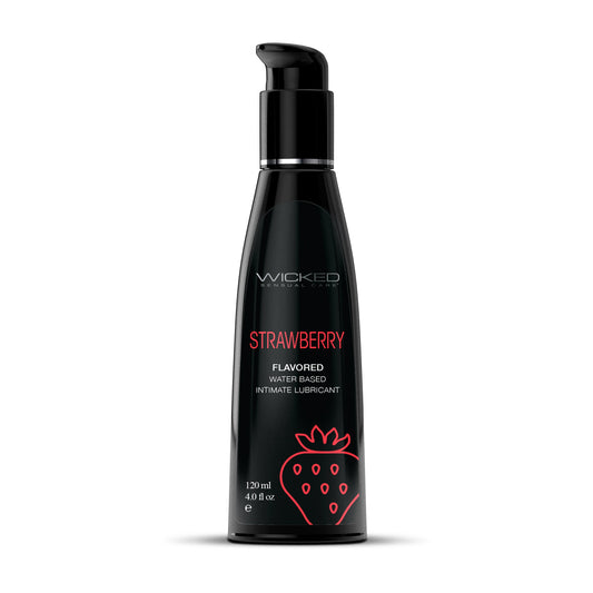 Aqua Strawberry 4oz – Rechargeable, Discreet, Intimate Wellness Accessory – Quiet, Rechargeable, Waterproof, Couples & Solo Use, Discreet Intimate Wellness Accessory