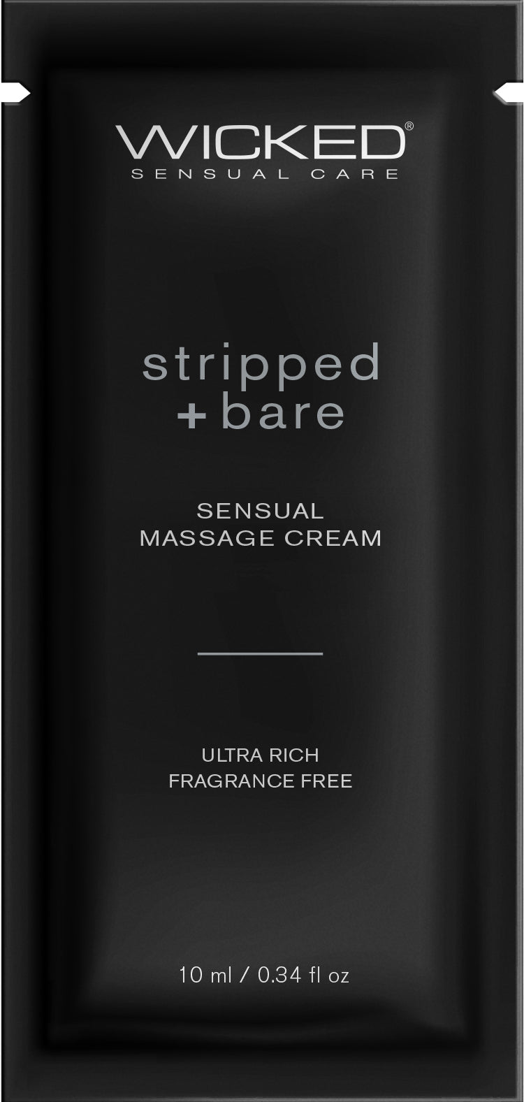 Stripped + Bare Massage Cream .34oz – Rechargeable, Discreet, Intimate Wellness Accessory – Quiet, Rechargeable, Waterproof, Couples & Solo Use, Discreet Intimate Wellness Accessory