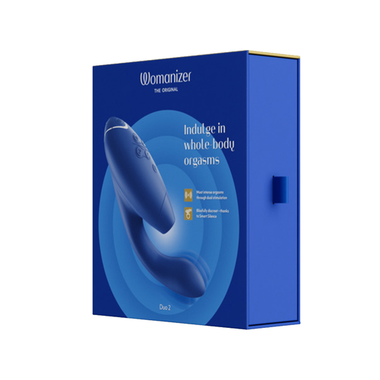 Duo 2 - Blueberry – Rechargeable, Discreet, Intimate Wellness Accessory – Quiet, Rechargeable, Waterproof, Couples & Solo Use, Discreet Intimate Wellness Accessory