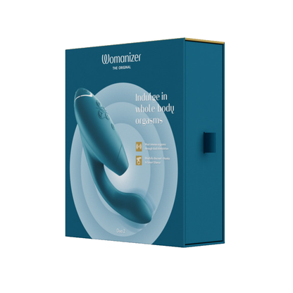 Duo 2 - Petrol – Rechargeable, Discreet, Intimate Wellness Accessory – Quiet, Rechargeable, Waterproof, Couples & Solo Use, Discreet Intimate Wellness Accessory