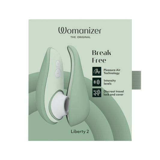 Liberty 2 - Sage – Rechargeable, Discreet, Intimate Wellness Accessory – Quiet, Rechargeable, Waterproof, Couples & Solo Use, Discreet Intimate Wellness Accessory