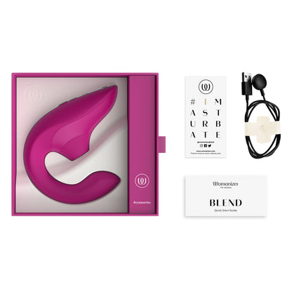 Blend - Vibrant Pink – Rechargeable, Discreet, Intimate Wellness Accessory – Quiet, Rechargeable, Waterproof, Couples & Solo Use, Discreet Intimate Wellness Accessory