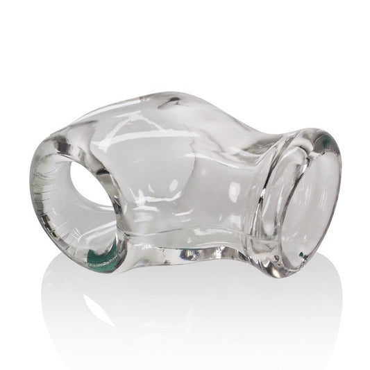 UNIT-X STRETCH, cocksling & ballstretcher - CLEAR – Rechargeable, Discreet, Intimate Wellness Accessory – Quiet, Rechargeable, Waterproof, Couples & Solo Use, Discreet Intimate Wellness Accessory