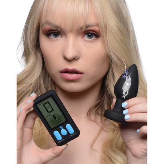 E-Stim Pro Vibrating backdoor Plug w RC * – Rechargeable, Discreet, Intimate Wellness Accessory – Quiet, Rechargeable, Waterproof, Couples & Solo Use, Discreet Intimate Wellness Accessory