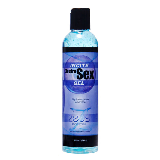 Zeus Incite Electrosex Gel - 8.5oz – Rechargeable, Discreet, Intimate Wellness Accessory – Quiet, Rechargeable, Waterproof, Couples & Solo Use, Discreet Intimate Wellness Accessory
