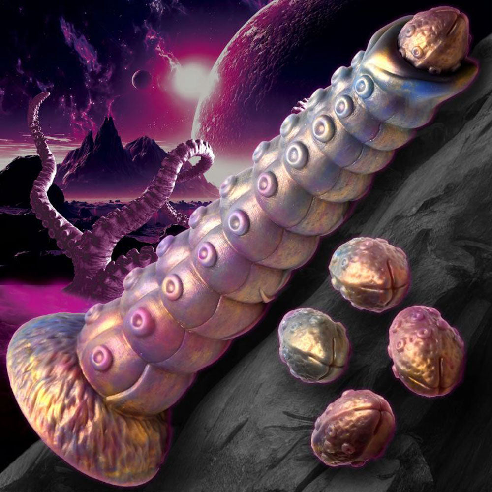 Deep Invader Tentacle Ovipositor w Eggs – Rechargeable, Discreet, Intimate Wellness Accessory – Quiet, Rechargeable, Waterproof, Couples & Solo Use, Discreet Intimate Wellness Accessory