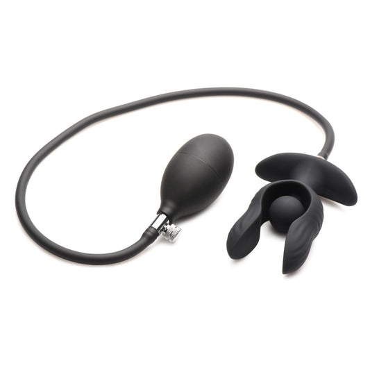 Dark Pearl Inflatable Vibrating Butt Plu – Rechargeable, Discreet, Intimate Wellness Accessory – Quiet, Rechargeable, Waterproof, Couples & Solo Use, Discreet Intimate Wellness Accessory