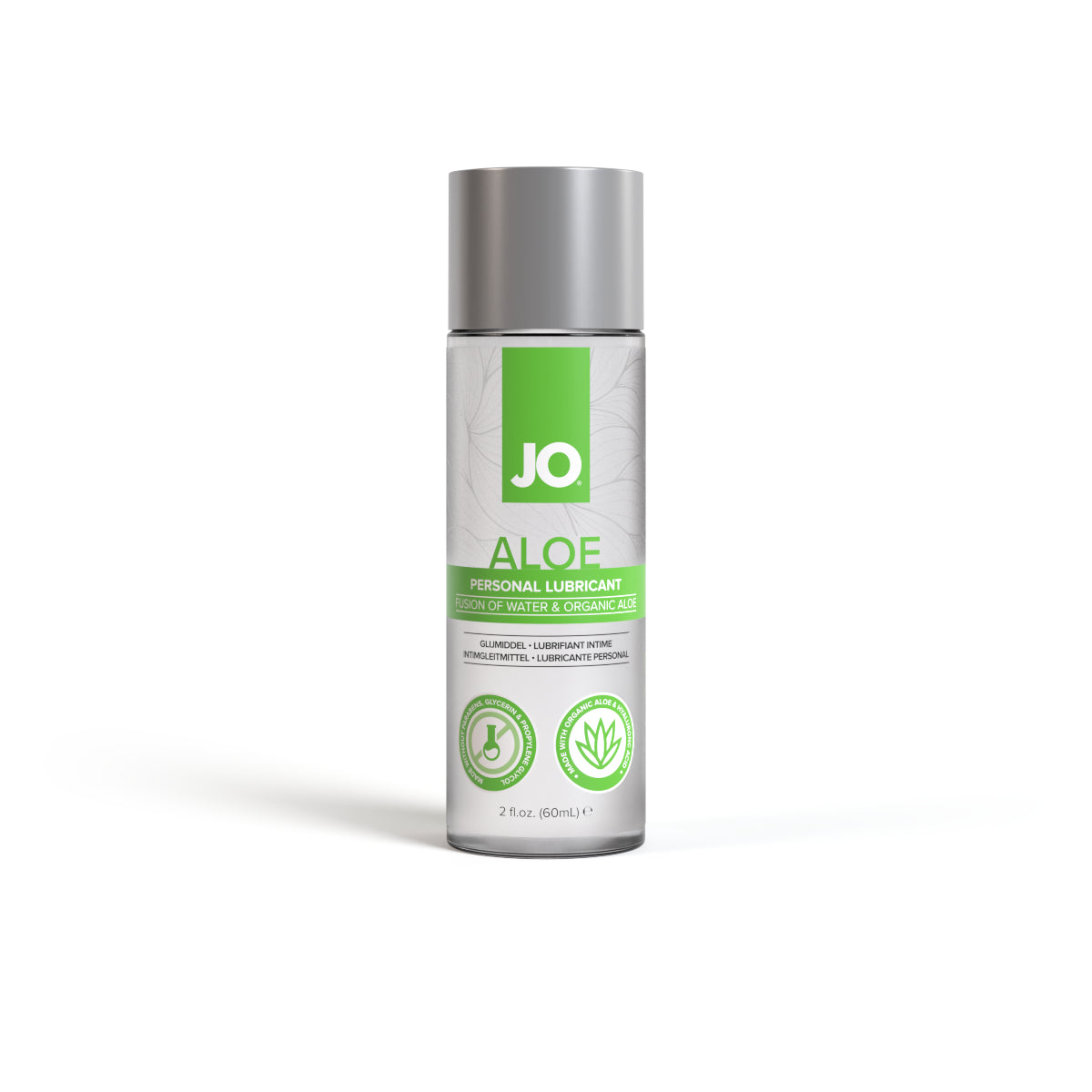 JO Waterbased Aloe - Lubricant - Original - 2floz / 60mL – Rechargeable, Discreet, Intimate Wellness Accessory – Quiet, Rechargeable, Waterproof, Couples & Solo Use, Discreet Intimate Wellness Accessory