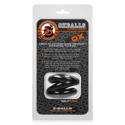 Z-BALLS ballstretcher  BLACK – Rechargeable, Discreet, Intimate Wellness Accessory – Quiet, Rechargeable, Waterproof, Couples & Solo Use, Discreet Intimate Wellness Accessory